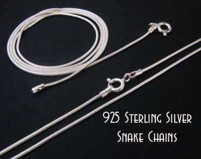 Sterling Silver Snake Chain 80cm x 1.0mm - Click Image to Close